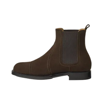 HERMES Jury Short Chelsea Boots Men's Brown
