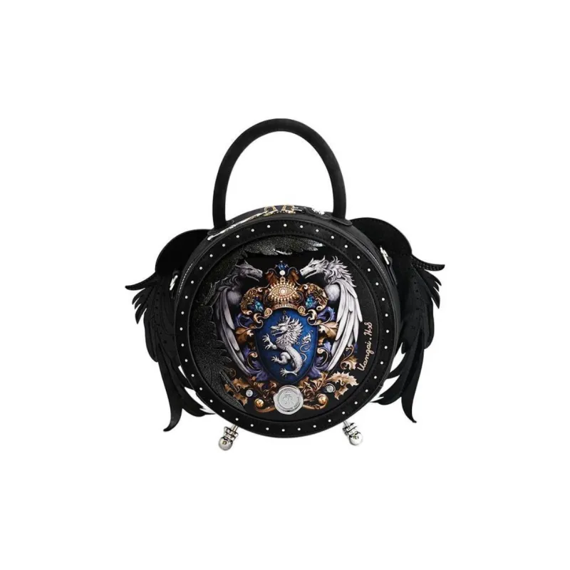Anthracene Cow Leather Shoulder Bag, Handbag Small Size Women's Multicolor-0