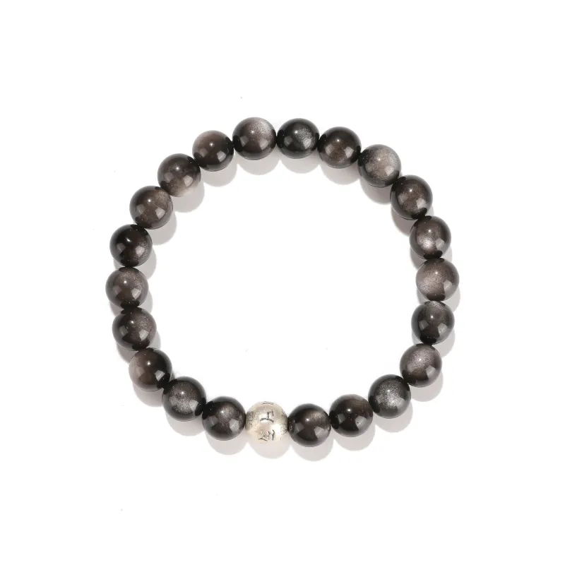 Xiang Yin Obsidian New Chinese Style Fortune Bead Destiny Bracelet Unisex-0