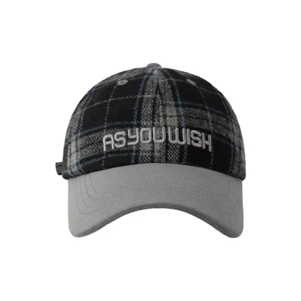 FREE RABBITⅡ Korean Style Trendy Letter Embroidery Patchwork Color Blocking Baseball Caps Unisex-0