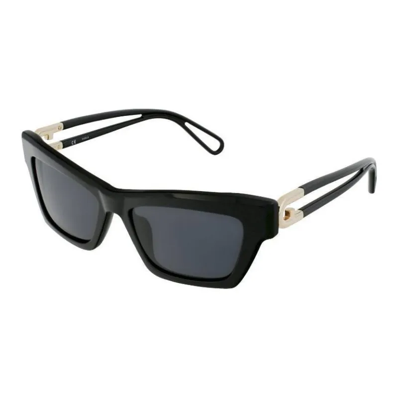 Furla Injection Molded Rectangular Sunglasses Women's Black-0