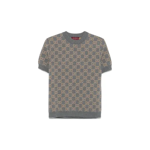 GUCCI Monogrammed Intarsia Short Sleeved Jumper