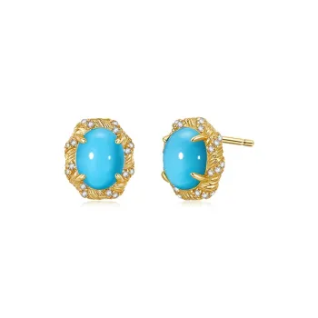 IL&CO. Turquoise Stud Earrings Women's