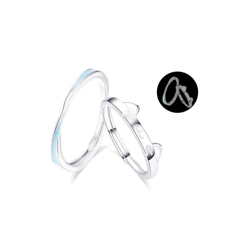 LUCA Sterling Silver S999 Silver Rings Unisex-0