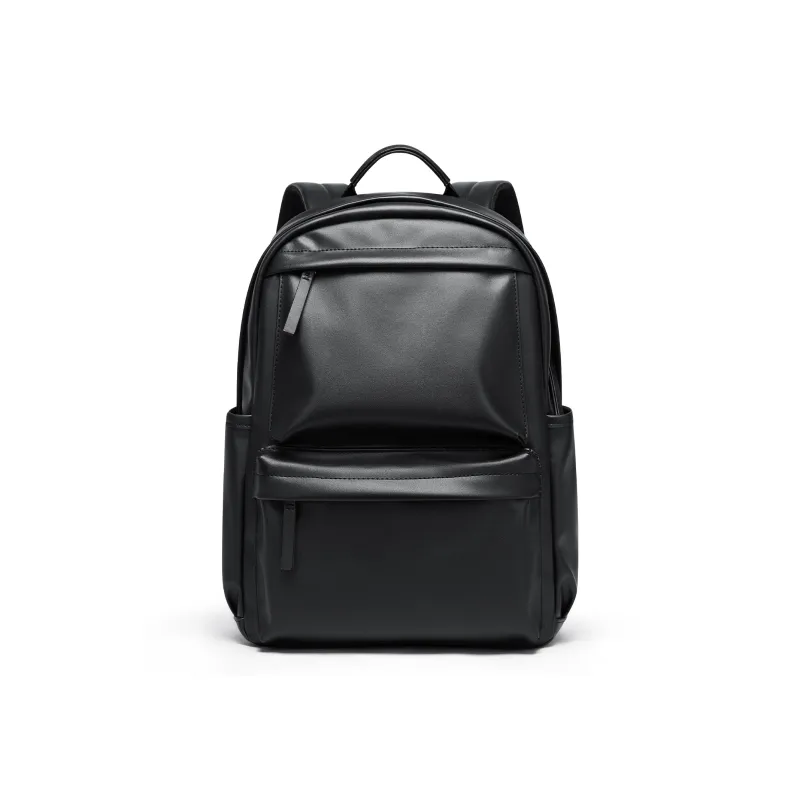 SEPTWOLVES PVC Large Capacity Computer Backpack For Travel And Students Unisex Black-1
