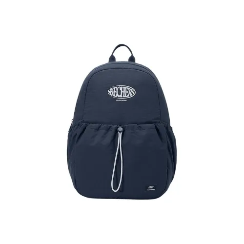 Skechers Fabric Backpack Large Size Unisex Ink Gray