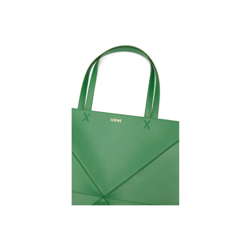 LOEWE Puzzle Fold Calfskin Tote Bag Shopping Bag Handbag Shoulder Bag XL Women's Tropical Green-4