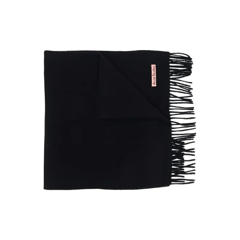 Acne Studios Fringed Wool Scarf-0