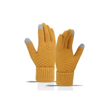 Ai Jiawei Faux Cashmere Knit Gloves Unisex