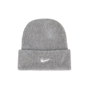 Nike Peak Tall Cuff Swoosh Beanie Grey