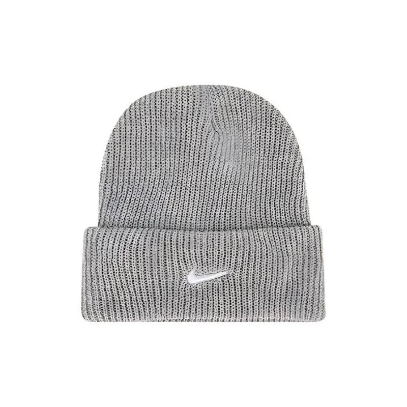 Nike Peak Tall Cuff Swoosh Beanie Grey-0