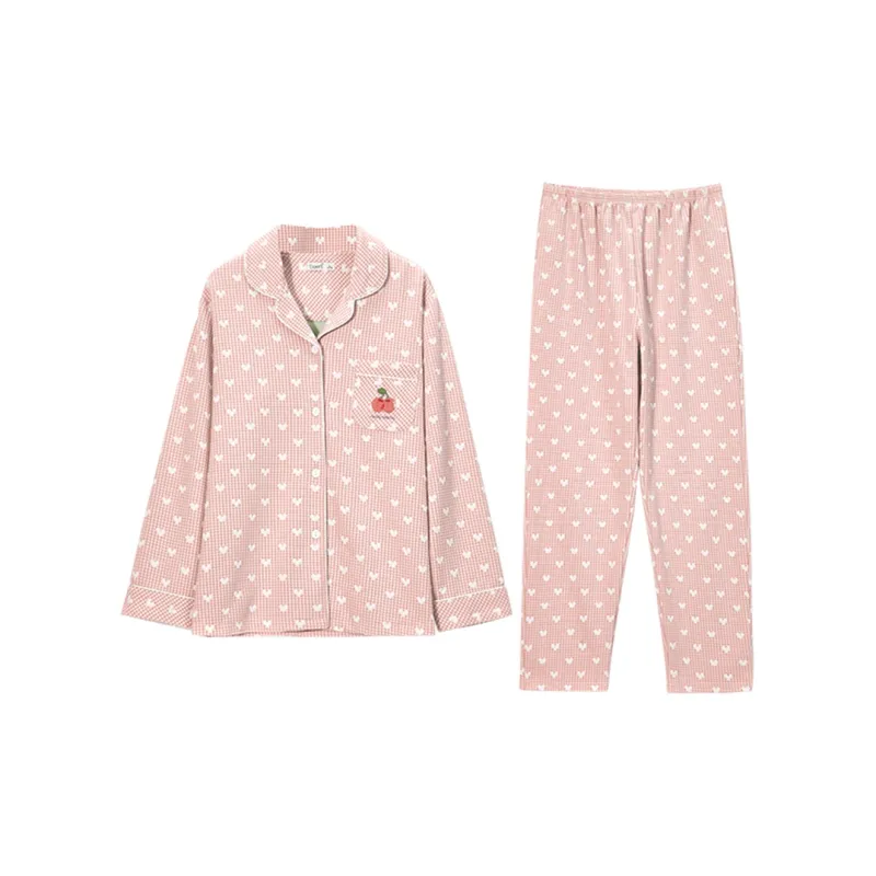 DAERLI Thickened Padded Pajama Set Women's-5