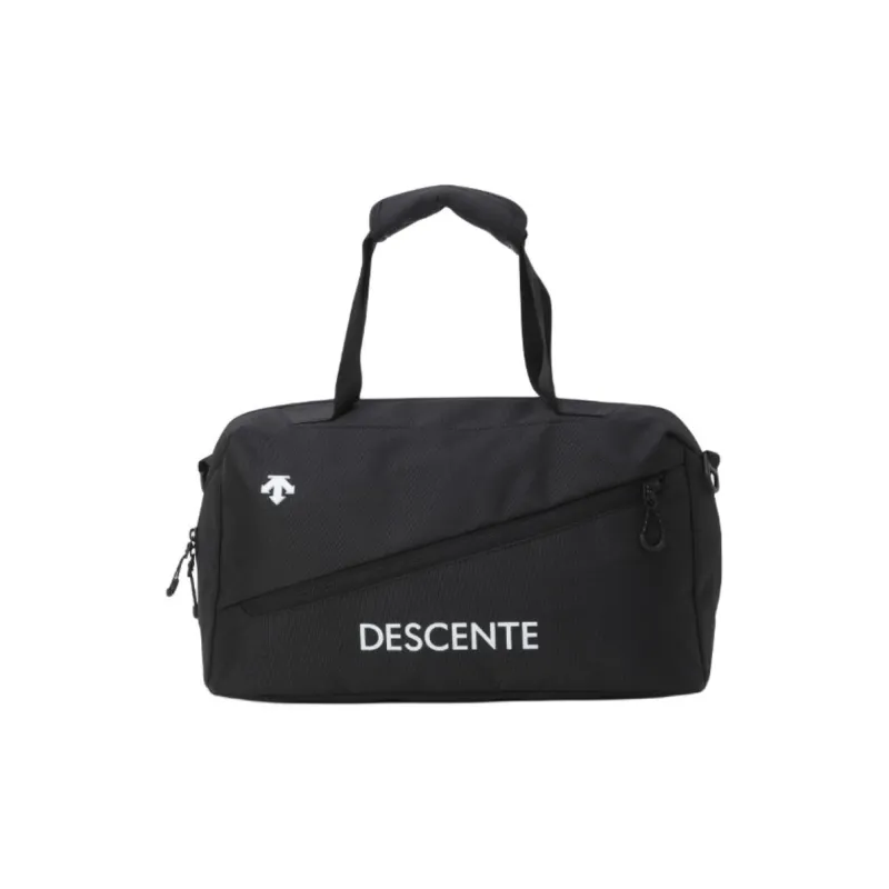 DESCENTE Polyester Portable One Shoulder Travel Bag Unisex Black-1