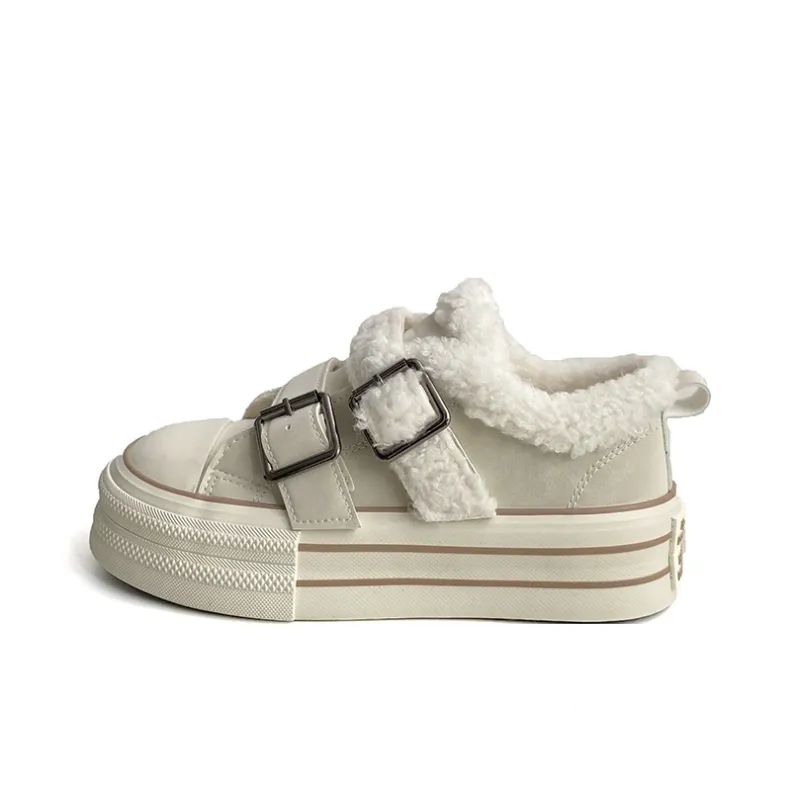 Than Than Me Warm Slip Resistant Low Top Skateboard Shoes Women's-0