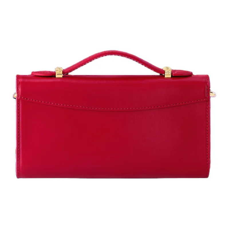 LOUIS VUITTON Capucines Calfskin Wallet Women's Lipstick Red-2