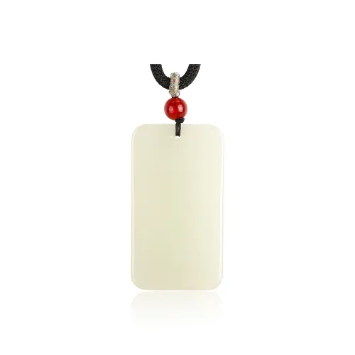 TAMINA Hetian Jade Pendants Green Jade Unisex