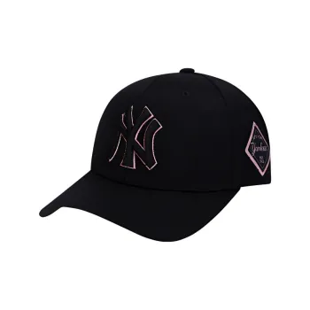 MLB Wool Blend Baseball Caps CP85 Unisex Black/Pink