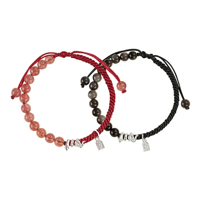 SHARK BABY Strawberry Quartz Bracelets Unisex-15