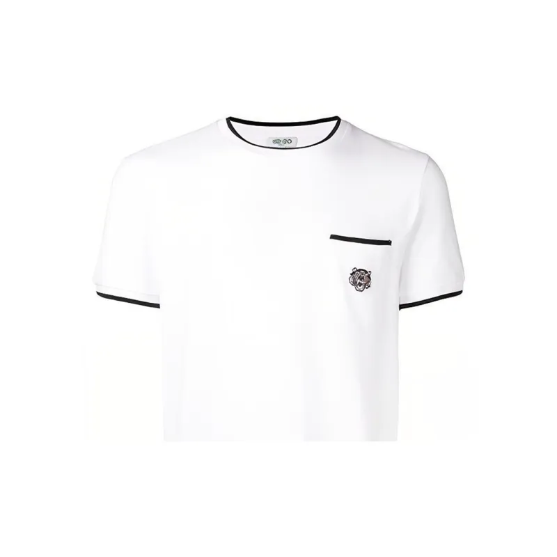 KENZO Tiger Embroidered Crewneck T Shirt-4