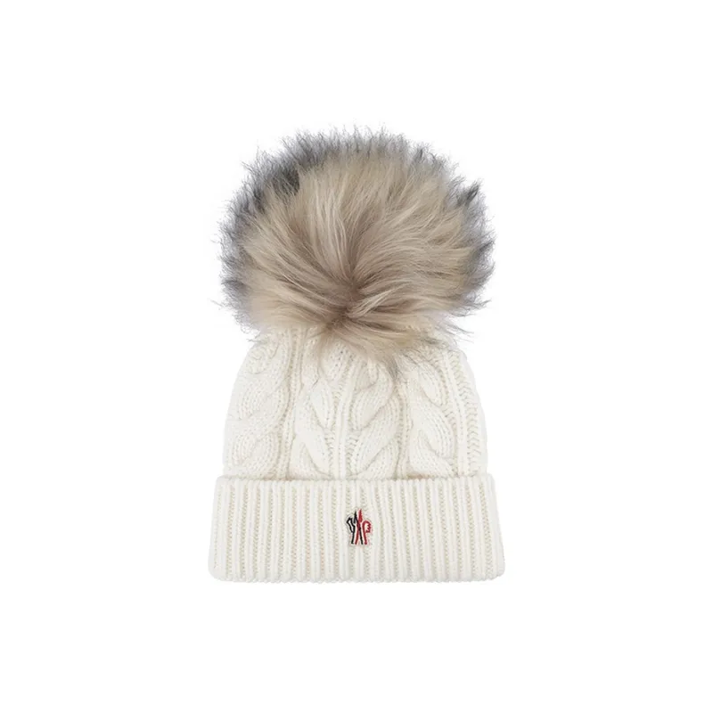 Moncler Pompom Knit Beanie Hat-3