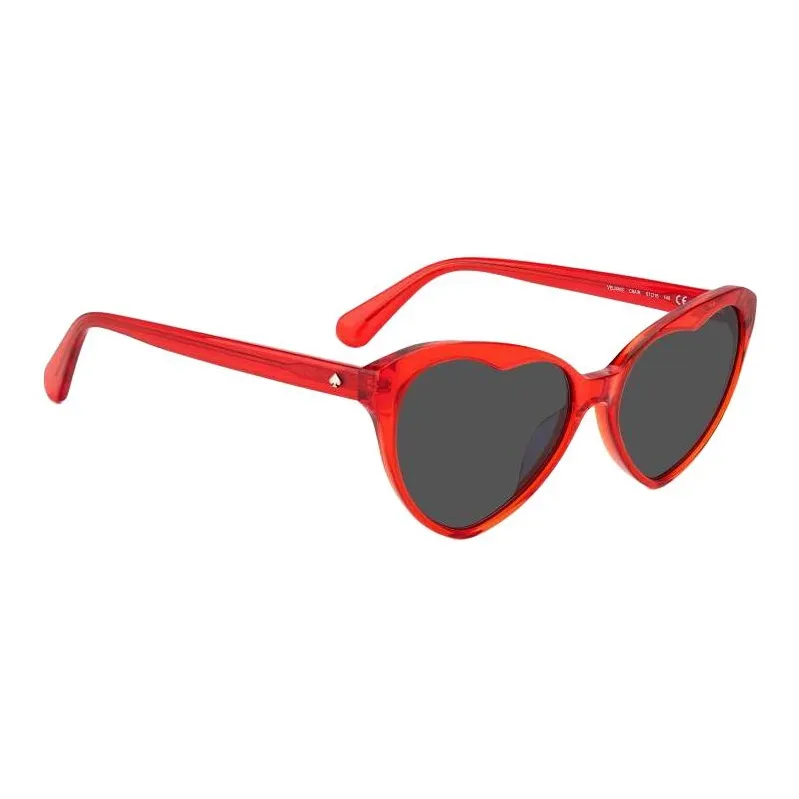 Kate Spade Acetate Irregular Shape Sunglasses Women's Red-2