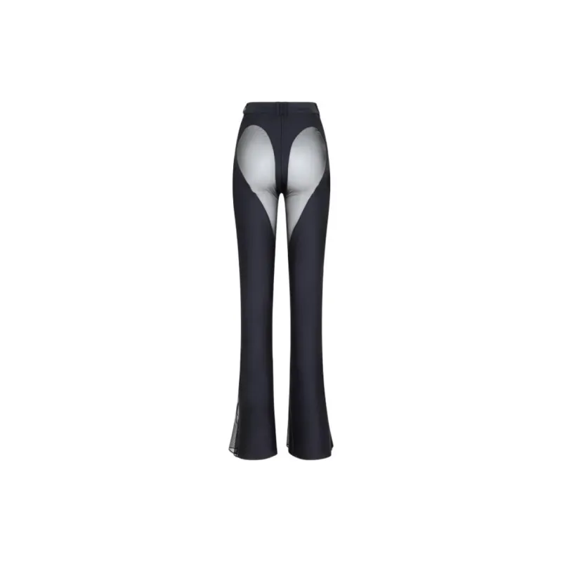 Mugler Mesh Panelled Flared Trousers-1