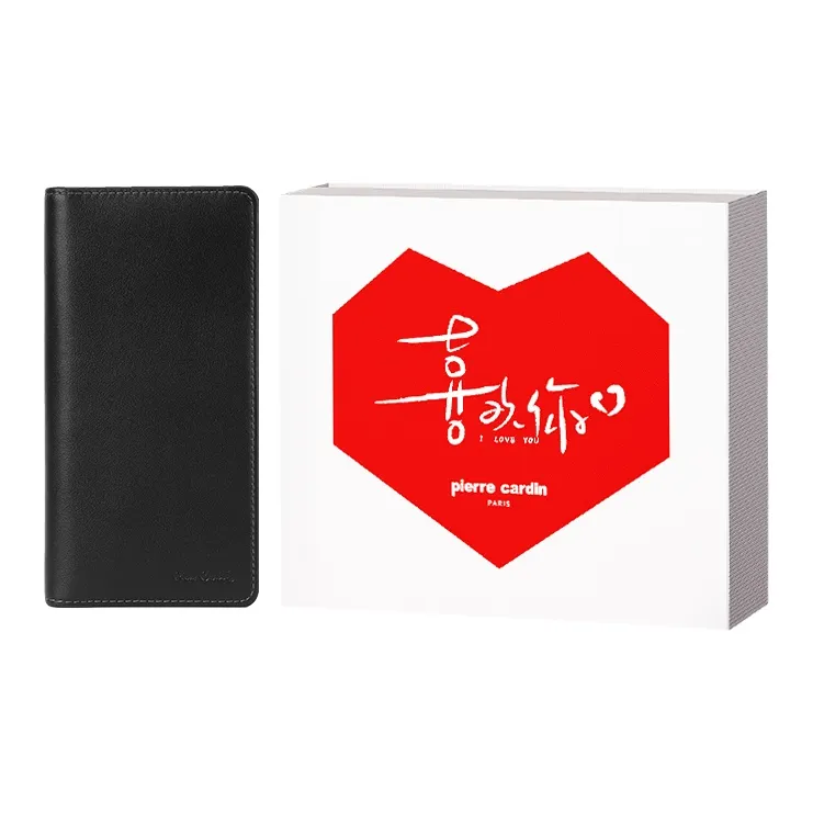 PIERRE CARDIN Genuine Leather Soft, Top Grain Cow Leather Wallet Medium Size Men's Black-7
