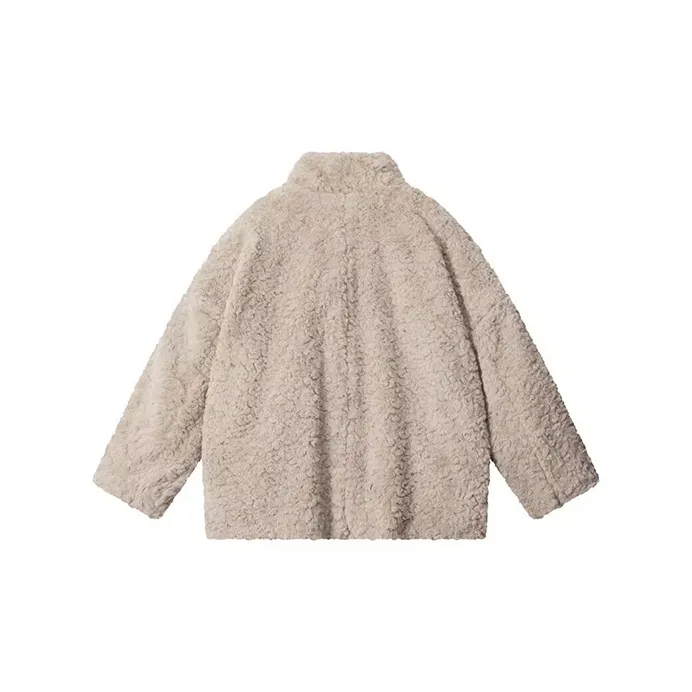 ECNR Velvet feel Coat Women's Gray-1