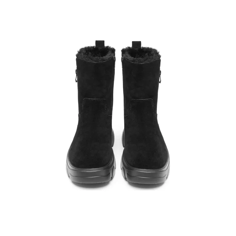 Staccato Warm And Wear Resistant Crew Snow Boots Women's Black-3
