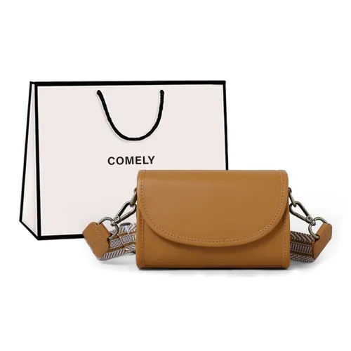 COMELY Cow Leather With Synthetic Leather Crossbody Bag Regular Women's Sunset Yellow