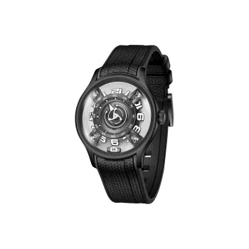 OBLVLO Mechanical Movement Watch Unisex Black Dial
