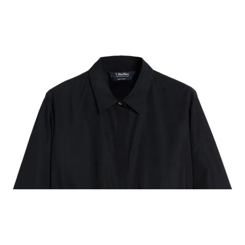 'S MAX MARA Long Sleeved Dress Women's Black-5