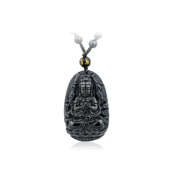 CHINA GOLD Obsidian Necklaces Unisex