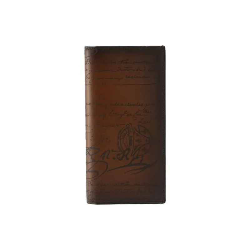 BERLUTI Cow Leather Wallet Regular Men's Brown-0