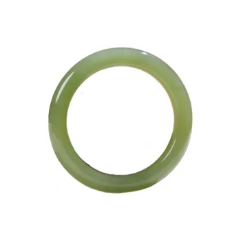 Jade Charm Yao Hetian Jade Bangles White Jade/Pale Greenish White Jade Women's