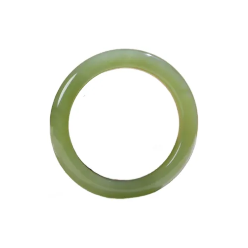 Jade Charm Yao Hetian Jade Bangles White Jade/Pale Greenish White Jade Women's