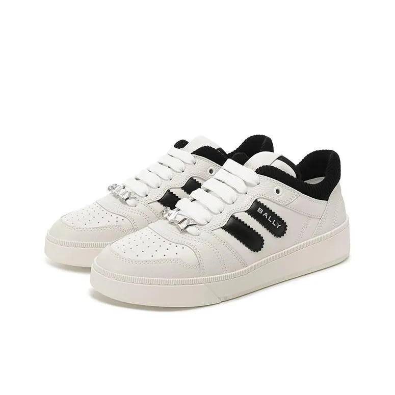BALLY Raise Series Low Top Skateboard Shoes Men's Natural White-2