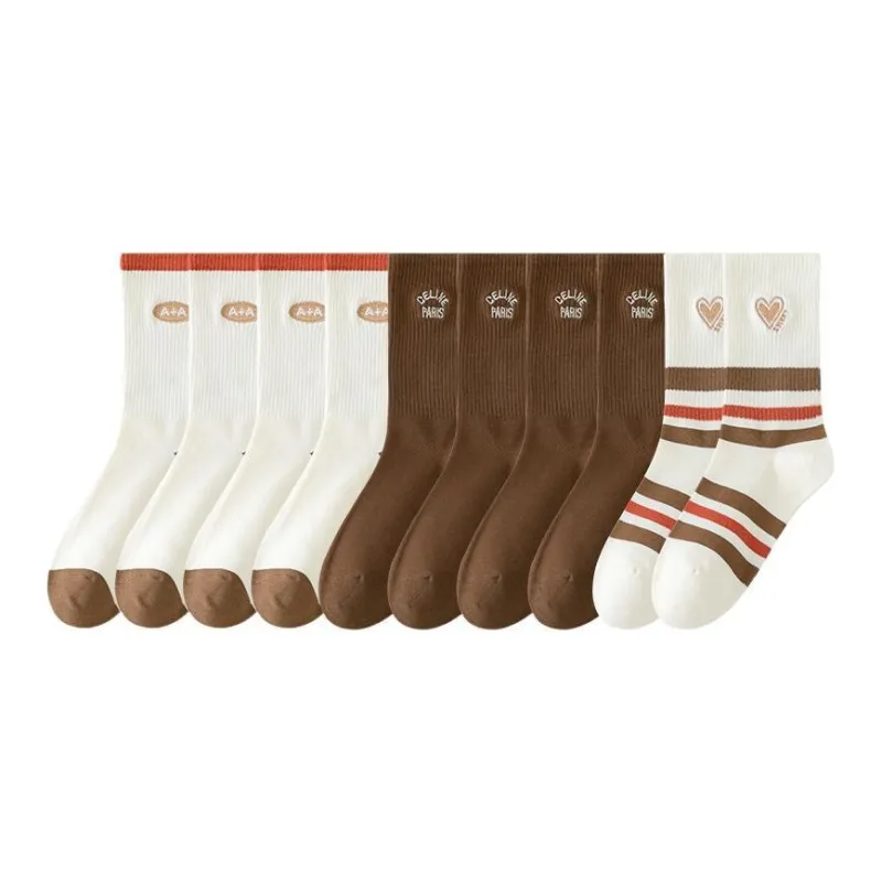 Lan Miao Mid Calf Socks Women's 10 Pack-2