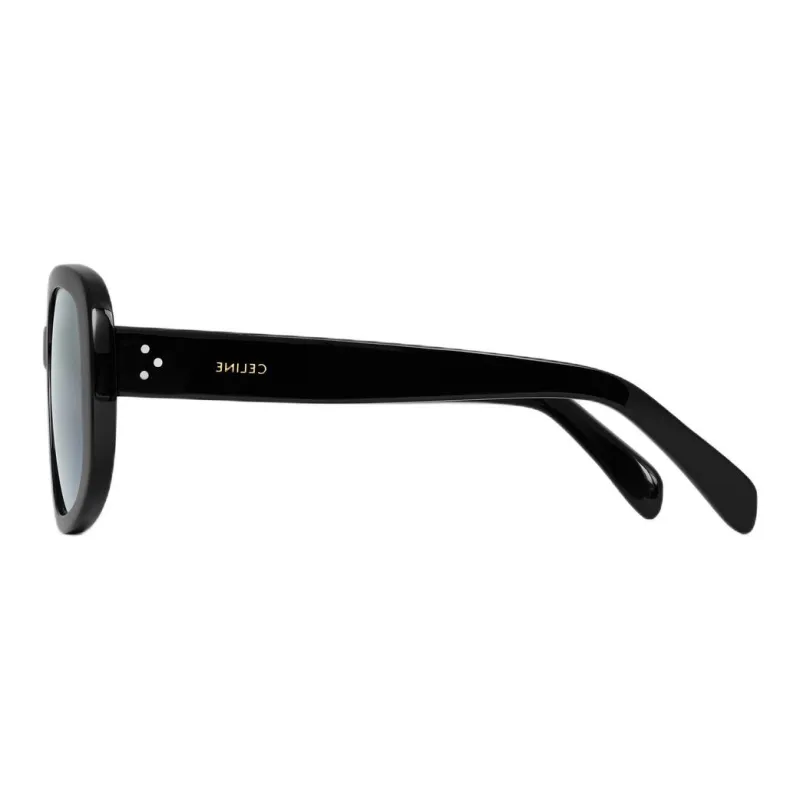 CELINE Acetate Square Sunglasses Women's Black-2