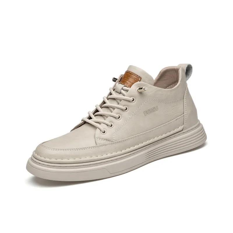 Dunnu Wear-Resistant Height Increasing Slip-Resistant Low-Top Skateboard Shoes Men's-8