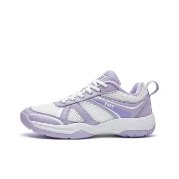 VOIT Coverage Lightweight Rebound Low Top Badminton Shoes Women's Purple White
