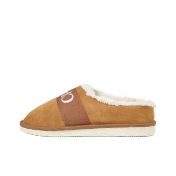 Chloe Wrap toe Slippers Women's Brown
