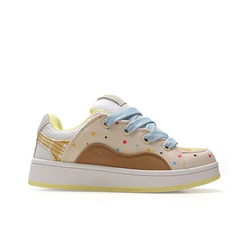 SHUXIAOBEI Anti-Slip Wear-Resistant Low-Top Skateboard Shoes Women's Sweetheart Pink-26