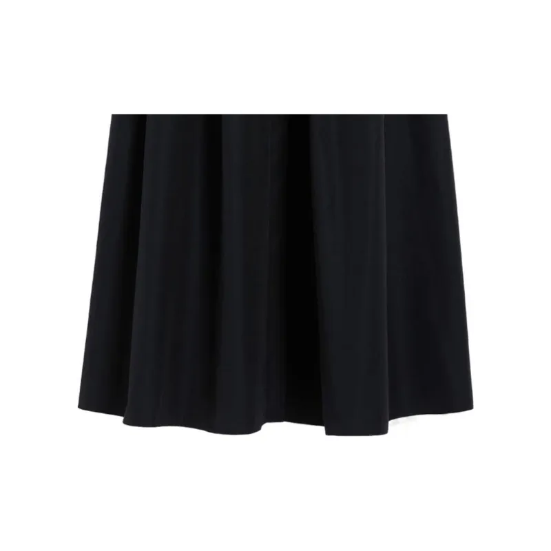 'S MAX MARA Long Sleeved Dress Women's Black-4