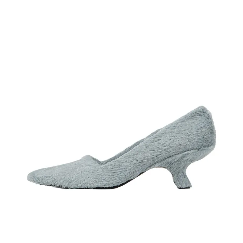 Bottega Veneta Boogie Irregular Heel High Heels 5.5cm Women's Blue-0