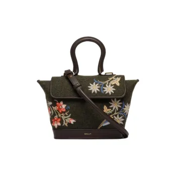 BALLY Alpine Flower embroidered Cross Body Bag