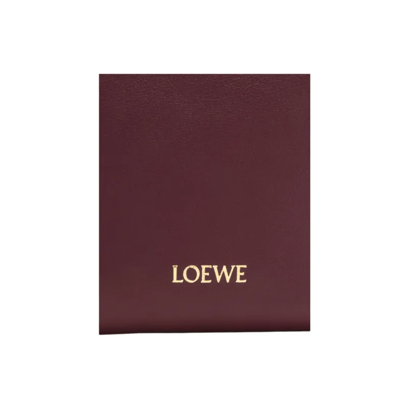 LOEWE Smooth Calf Leather Crossbody Bag Shoulder Bag Women's Dark Burgundy-6