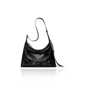 JUST STAR Artificial Leather Shoulder Bag Crossbody Bag Medium Size Women's Pink/Black/Silver