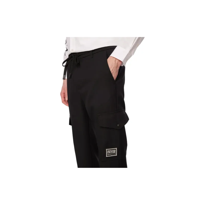 VERSACE JEANS COUTURE Logo Patch Drawstring Pants-5