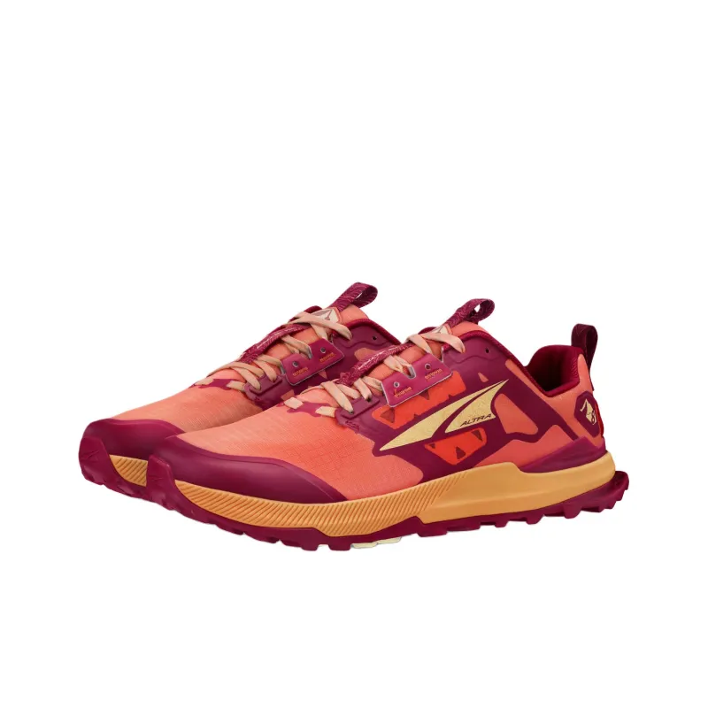 Altra Anti-Slip Wear-Resistant Low-Top Trail Running Running Shoes Women's Red Orange-2